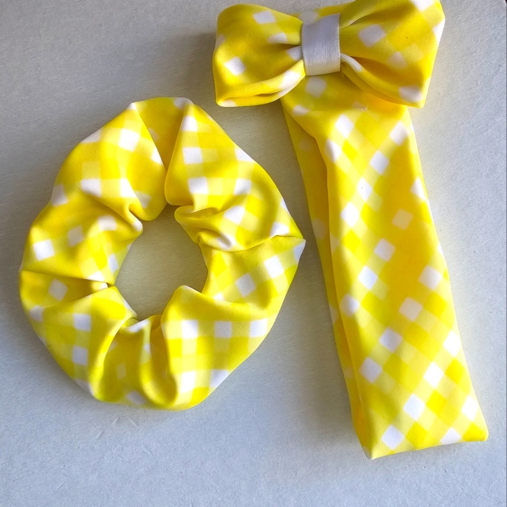 Mummy & Me Scrunchie and Baby headband set
